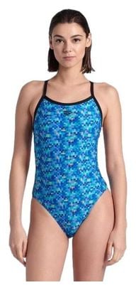 Arena Damen Badeanzug Pooltiles Blau