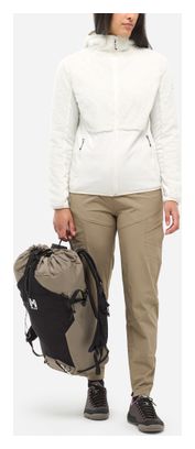 Sudadera polar Millet Chamonix Highloft con capucha, blanca, para mujer