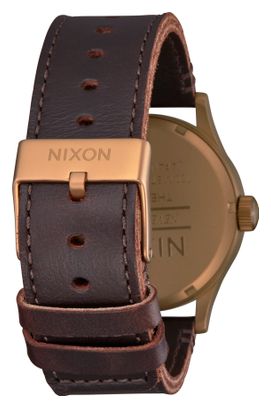 Unisex-Uhr Nixon Sentry Leather Bronze/Schwarz