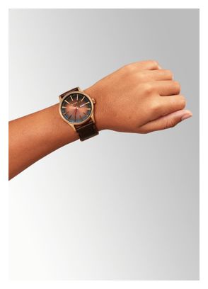 Nixon Sentry Leather Bronze/Black Unisex Watch