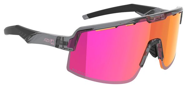AZR Speed RX S Crystal Gray/Pink Sunglasses Set + Clear Lens