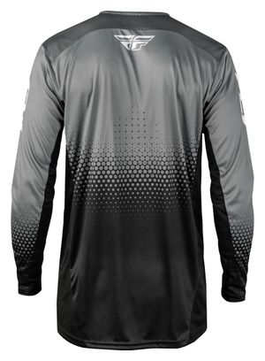 Fly Racing Rayce Sonar Long-Sleeve Jersey, Black/Gray, Kids'