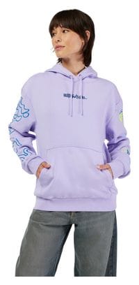 Fox Hello Future Damen Kapuzenpullover Violett