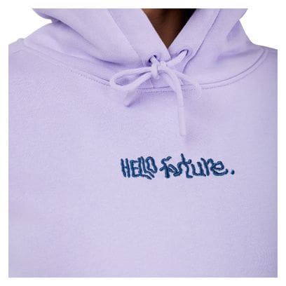 Fox Hello Future Damen Kapuzenpullover Violett