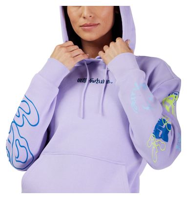 Fox Hello Future Damen Kapuzenpullover Violett