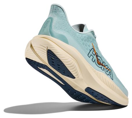 Hoka Mach 6 hardloopschoenen blauw/beige heren