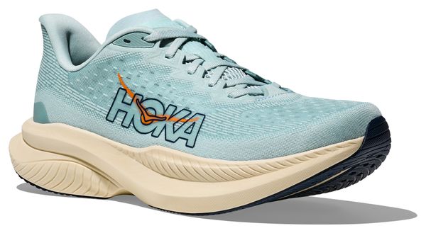 Hoka Mach 6 hardloopschoenen blauw/beige heren