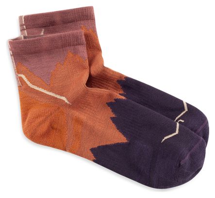 Calzini quarti leggeri Buff Merino 3" arancione