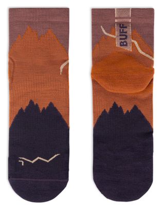 Calzini quarti leggeri Buff Merino 3" arancione