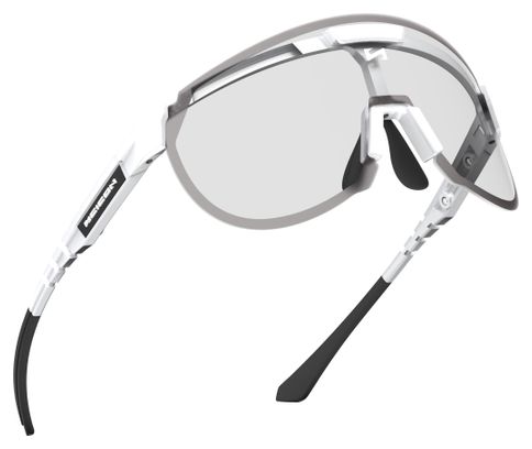 Lunettes Aerotrail Blanc Brillant / Photochromique Argent Scicon Sports
