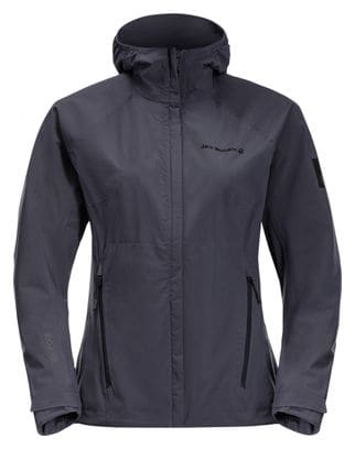 Chaqueta impermeable Jack Wolfskin Tasman Peak gris mujer