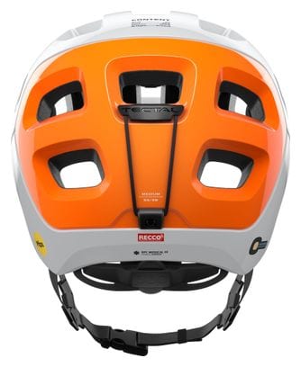 POC Tectal Race MIPS NFC Helmet White/Orange Fluorescent AVIP