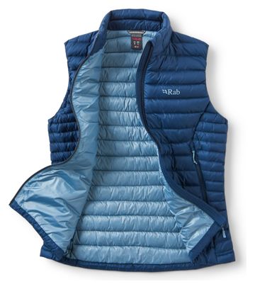 Piumino senza maniche Rab Microlight blu da donna