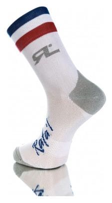 Rafa&#39;l Stripes Rafalsocks Frankreich Socken Weiß / Multi
