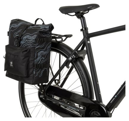 Agu H2O Roll-Top II Bolsa Individual para Bicicleta Negro Urbano