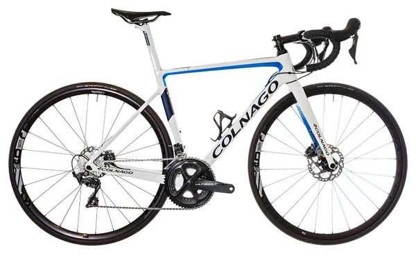 Vélo de Route Colnago V3 Disc Shimano Ultegra 11V 700 mm Blanc Bleu 2022