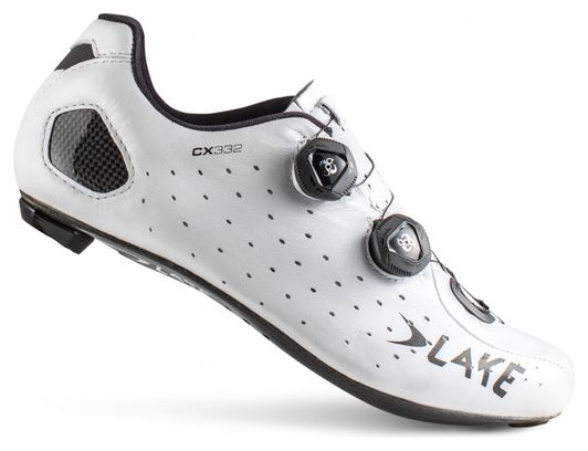 Lake CX332-W Damen Road Schuhe Weiß / Schwarz