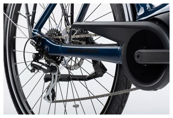 Producto renovado - Winora Tria 8 Wave Shimano Altus/Acera 8V 400 Wh 700 mm Azul Deepsea 2023 Bicicleta eléctrica urbana