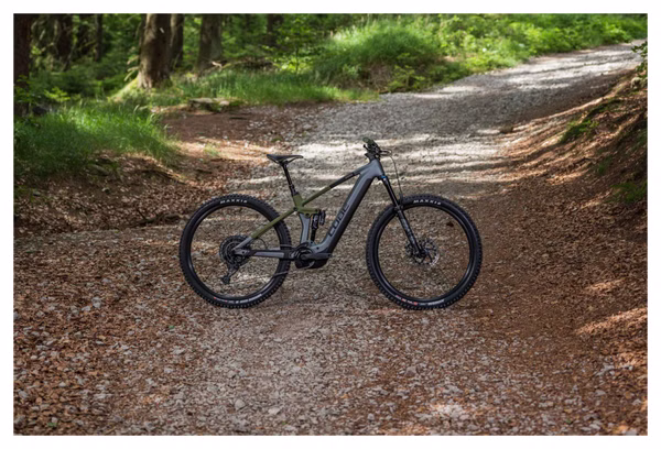 Cube Stereo Hybrid 140 HPC TM 750 Electric Full Suspension MTB Sram GX  Eagle 12S 750 Wh 29'' Flash Grey Olive Green 2024 | Alltricks.com