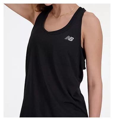 Camiseta de tirantes New Balance Athletics para mujer Negra