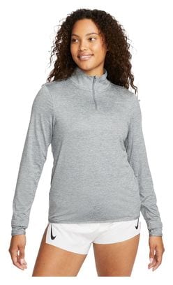 Haut 1/4 zip Nike Swift UV Gris Femme