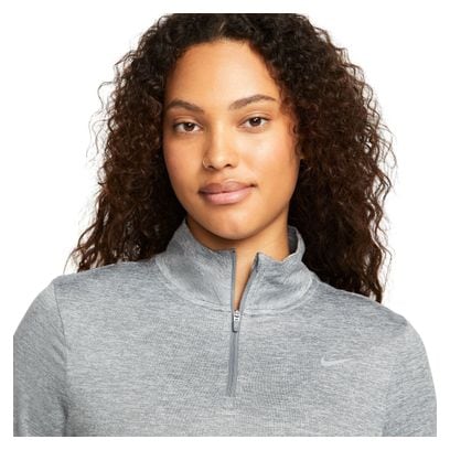 Haut 1/4 zip Nike Swift UV Gris Femme