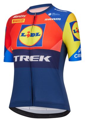 Maglia a maniche corte Santini Team Lidl-Trek 2025 Donna Blu
