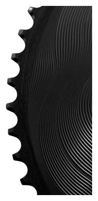Plateau Extérieur Alugear Rond Aero 110 BCD Asymétrique Shimano 11 vitesses Noir