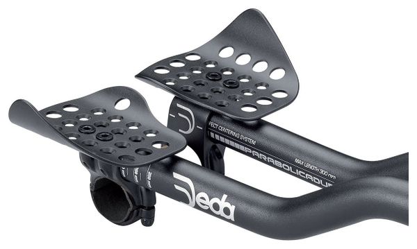 Deda Parabolica Due Lenkerverlängerungen Aluminium 31,7 mm Schwarz + Spacers Kit