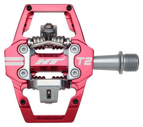 HT Components Pedales T2 Rojo Sigiloso