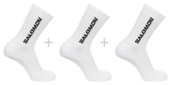 Salomon Everyday Crew 3-Pair Socks White Unisex