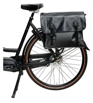 Paire de sacoches beck classic matte vélo - dimensions 40x15x35 - 47 litres - noir