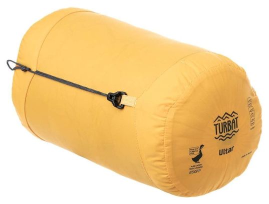 Turbat sac de couchage momie Ultar avec fermeture à glissière incurvée -21°C-Jaune