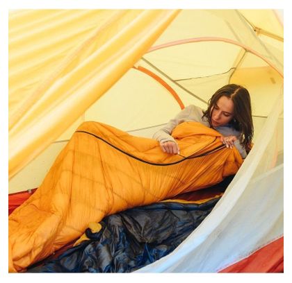 Turbat sac de couchage momie Ultar avec fermeture à glissière incurvée -21°C-Jaune