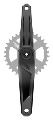 Title CR1 Cranks | 136 mm Axle | Black (Without Chainring)