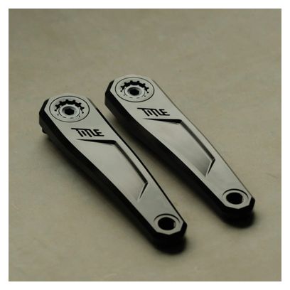 Title CR1 Cranks | 136 mm Axle | Black (Without Chainring)