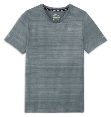 Maillot manches courtes Nike Dri-Fit Miler Gris Garçon