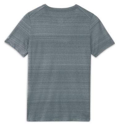 Maillot de manga corta Nike Dri-Fit Miler Gris Niño