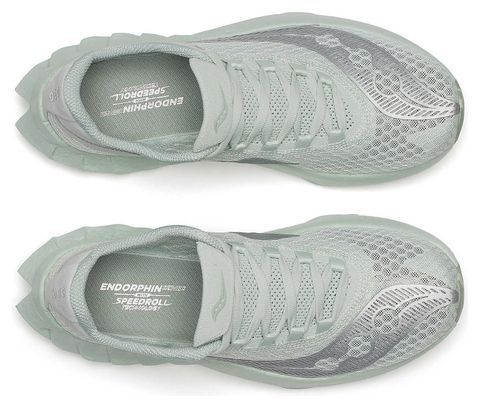 Saucony Endorphin Pro 4 Hardloopschoenen Khaki/Zilver Vrouwen