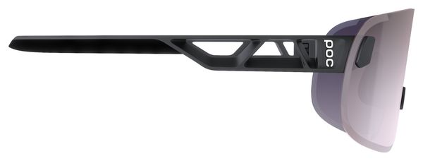 POC Elicit Sunglasses in Black/Clarity Road/Sunny Silver