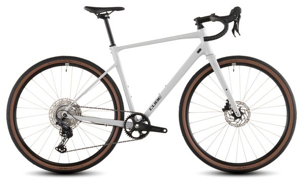 Cube Nuroad EX Gravel Bike Shimano GRX 12S 650b Cotone Bianco Grigio 2026