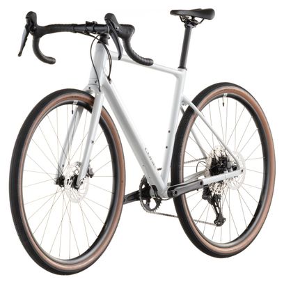 Cube Nuroad EX Gravel Bike Shimano GRX 12S 650b Cotone Bianco Grigio 2026