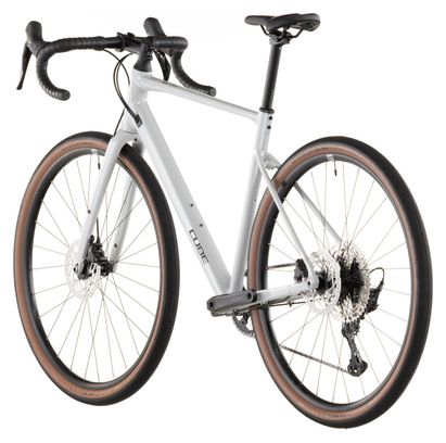 Cube Nuroad EX Gravel Bike Shimano GRX 12S 650b Cotone Bianco Grigio 2026