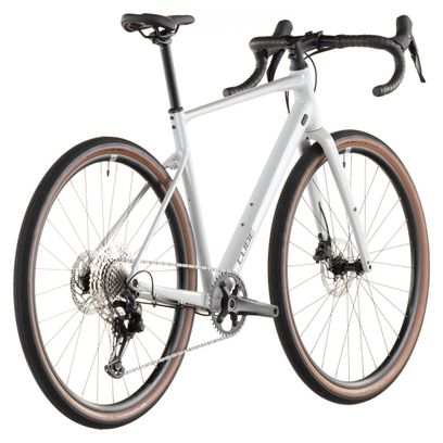 Cube Nuroad EX Gravel Bike Shimano GRX 12S 650b Cotone Bianco Grigio 2026