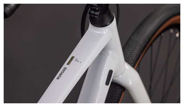 Cube Nuroad EX Gravel Bike Shimano GRX 12S 650b Cotone Bianco Grigio 2026