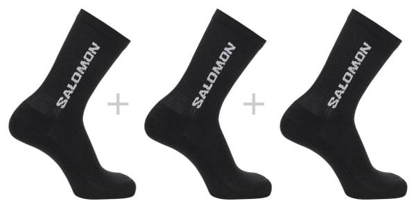 3 Paar Socken Salomon Everyday Crew Schwarz Unisex