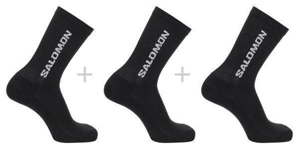 Salomon Everyday Crew-sokken, zwart (3 paar)