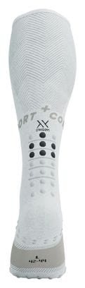 Paire de Chaussettes Compressport Full Socks Oxygen Blanc
