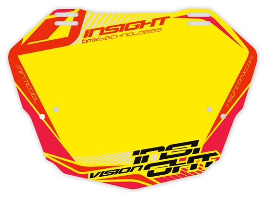 Placa frontal Insight <strong>Vision 2 </strong> Mini/Cruiser Amarillo/Rojo