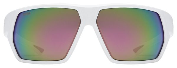 Uvex Sportstyle 238 White/Pink Mirror Glasses
